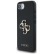 Guess PU Grained 4G Metal Logo case for iPhone 16e - black