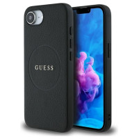 Guess PU Grained Classic Logo case with MagSafe for iPhone 16e - black