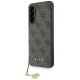 Guess 4G Charms Collection Case for Samsung Galaxy A36 Brown