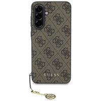Guess 4G Charms Collection Case for Samsung Galaxy A36 Brown