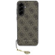Guess 4G Charms Collection Case for Samsung Galaxy A36 Brown
