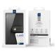 Dux Ducis Lawa iPhone 16e Leather Case with Detachable Magnetic Wallet - Black