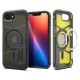 Spigen Tough Armor MagSafe iPhone 16e Case - Clear Gray