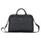 Guess 4G Zipper Pocket Triangle Logo 15" Laptop Bag - Black