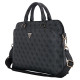 Guess 4G Zipper Pocket Triangle Logo 15" Laptop Bag - Black