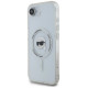 Karl Lagerfeld IML Metal Karl Head MagSafe Case for iPhone 16e White