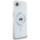 Karl Lagerfeld IML Metal Karl Head MagSafe Case for iPhone 16e White