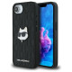 Karl Lagerfeld Monogram Choupette Head Pin iPhone 16e Case - Black