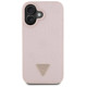 Guess Grained Hot Stamp Peony Triangle Logo MagSafe iPhone 16 Case - Pink