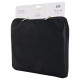 Guess Sleeve Grained Zipper Pocket Triangle Logo 14" Laptop Bag - Black