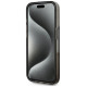 Karl Lagerfeld Liquide Glitter Monogram Gradient iPhone 15 Pro Case - Black