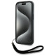 Karl Lagerfeld Saffiano Athleisure Stripes Cord iPhone 15 Pro Case - Red