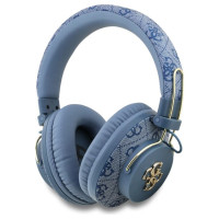 Guess ENC Metal 4G Logo Over-Ear Headphones - Blue