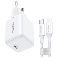 Ugreen X513 30W GaN Wall Charger 1x USB-C + 1m USB-C Cable - White