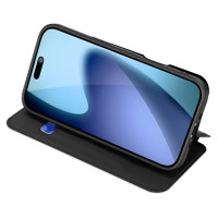 Dux Ducis Skin Pro Case for iPhone 17 Pro with Flip and Card Slot - Black