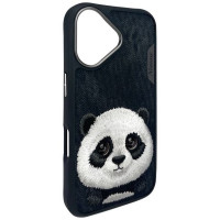 Nimmy Big Eyed Pet 2.0 Panda case for iPhone 16 - black