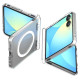 Spigen Ultra Hybrid Pro Mag MagSafe Case for Samsung Galaxy Z Flip 7 - Clear and White