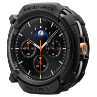 Spigen Rugged Armor Case for Samsung Galaxy Watch 8 Classic 46mm - Matte Black