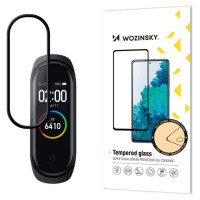 Wozinsky super wytrzymałe szkło folia szklana Full Glue na cały ekran z ramką Case Friendly Xiaomi Mi Band 4 / Mi Band 3 przezroczysty