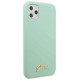 Guess GUHCN58LSLMGG iPhone 11 Pro zielony/green hard case Silicone Vintage Gold Logo