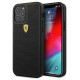 Ferrari FESPEHCP12LBK iPhone 12 Pro Max 6.7" black/black hardcase On Track Perforated