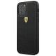 Ferrari FESPEHCP12LBK iPhone 12 Pro Max 6.7" black/black hardcase On Track Perforated