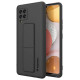 Wozinsky Kickstand Case Silicone Stand Cover for Samsung Galaxy A42 5G Black