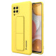 Wozinsky Kickstand Case Silicone Stand Cover for Samsung Galaxy A42 5G Yellow