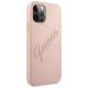 Guess GUHCP12LRSAVSRG iPhone 12 Pro Max 6.7" pink/pink hardcase Saffiano Vintage Script