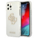 Guess GUHCP12LPCUGL4GTR iPhone 12 Pro Max 6.7" transparent hard case Glitter 4G Big Logo