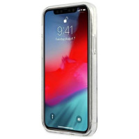 Guess GUHCP12LPCUGL4GTR iPhone 12 Pro Max 6.7" transparent hard case Glitter 4G Big Logo