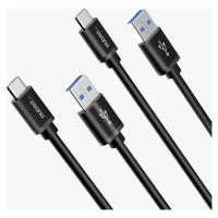 Dudao cable USB cable - USB Type C Super Fast Charge 1 m black (L5G-Black)