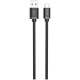 Dudao cable USB cable - USB Type C Super Fast Charge 1 m black (L5G-Black)