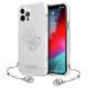 Guess GUHCP12LKS4GSI iPhone 12 Pro Max 6.7" Transparent hardcase 4G Silver Charms Collection