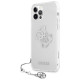 Guess GUHCP12LKS4GSI iPhone 12 Pro Max 6.7" Transparent hardcase 4G Silver Charms Collection