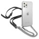 Guess GUHCP12MKC4GSSI iPhone 12/12 Pro 6.1" Transparent hardcase 4G Silver Chain