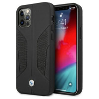 BMW Etui BMW BMHCP12LRSCSK iPhone 12 Pro Max 6,7" czarny/black hardcase Leather Perforate Sides