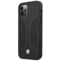 BMW Etui BMW BMHCP12LRSCSK iPhone 12 Pro Max 6,7" czarny/black hardcase Leather Perforate Sides