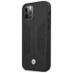 BMW Etui BMW BMHCP12LRSCSK iPhone 12 Pro Max 6,7" czarny/black hardcase Leather Perforate Sides
