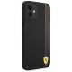 Ferrari FESAXHCP12SBK iPhone 12 mini 5.4" black/black hardcase On Track Carbon Stripe