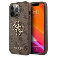 Guess GUHCP13L4GGMBR iPhone 13 Pro / 13 6.1" brown/brown hardcase 4G Big Metal Logo