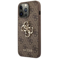 Guess GUHCP13L4GGMBR iPhone 13 Pro / 13 6.1" brown/brown hardcase 4G Big Metal Logo