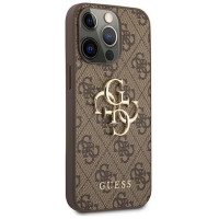 Guess GUHCP13L4GGMBR iPhone 13 Pro / 13 6.1" brown/brown hardcase 4G Big Metal Logo