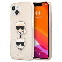 Karl Lagerfeld KLHCP13SKCTUGLGO iPhone 13 mini 5,4" złoty/gold hardcase Glitter Karl`s & Choupette