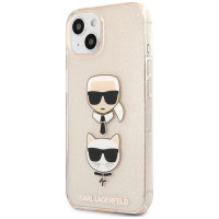 Karl Lagerfeld KLHCP13SKCTUGLGO iPhone 13 mini 5,4" złoty/gold hardcase Glitter Karl`s & Choupette