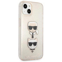Karl Lagerfeld KLHCP13SKCTUGLGO iPhone 13 mini 5,4" złoty/gold hardcase Glitter Karl`s & Choupette