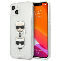 Karl Lagerfeld KLHCP13SKCTUGLS iPhone 13 mini 5,4" srebrny/silver hardcase Glitter Karl`s & Choupette