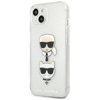 Karl Lagerfeld KLHCP13SKCTUGLS iPhone 13 mini 5,4" srebrny/silver hardcase Glitter Karl`s & Choupette
