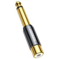 Ugreen 6.35mm jack adapter (male) to RCA (female) gold (AV169 80731)
