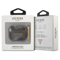 Guess GUA3UNMK AirPods 3 cover black/black Marble Collection